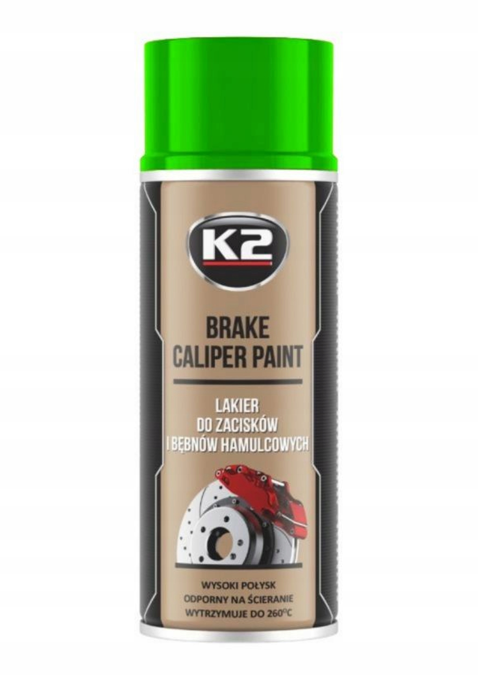 

K2 Brake Caliper Lakier Do Zacisków Zielony 400ml