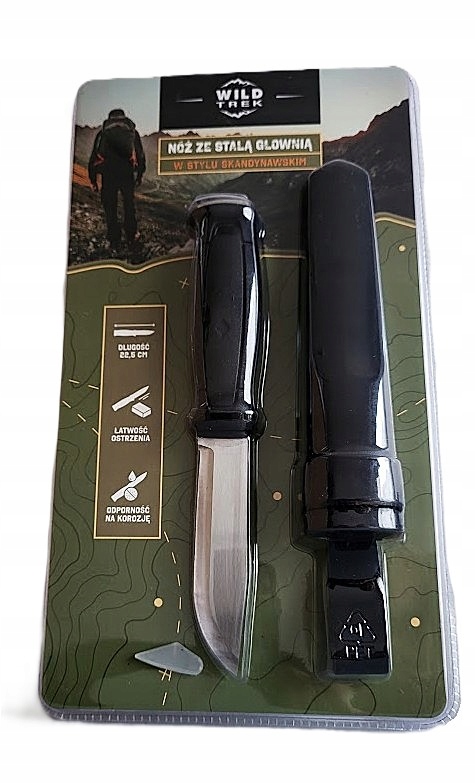 Nóż Ze Stałą Głownią W Stylu Skandynawskim 22,5 cm