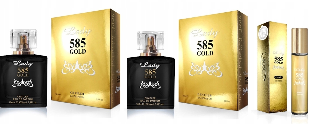 Chatler Lady 585 Gold 2x100 ml 30 ml parfémovaná voda