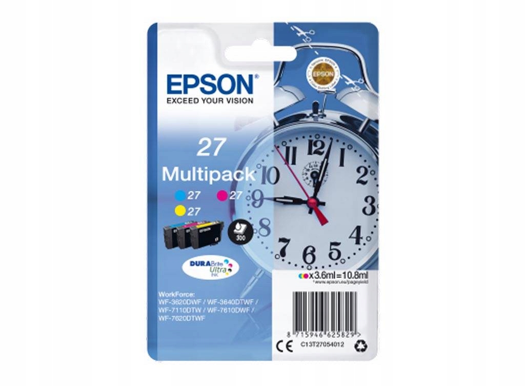 Tříbalení inkoustu Epson 27 [T2705] [C13T27054012] WF-3620 WF-3620DWF