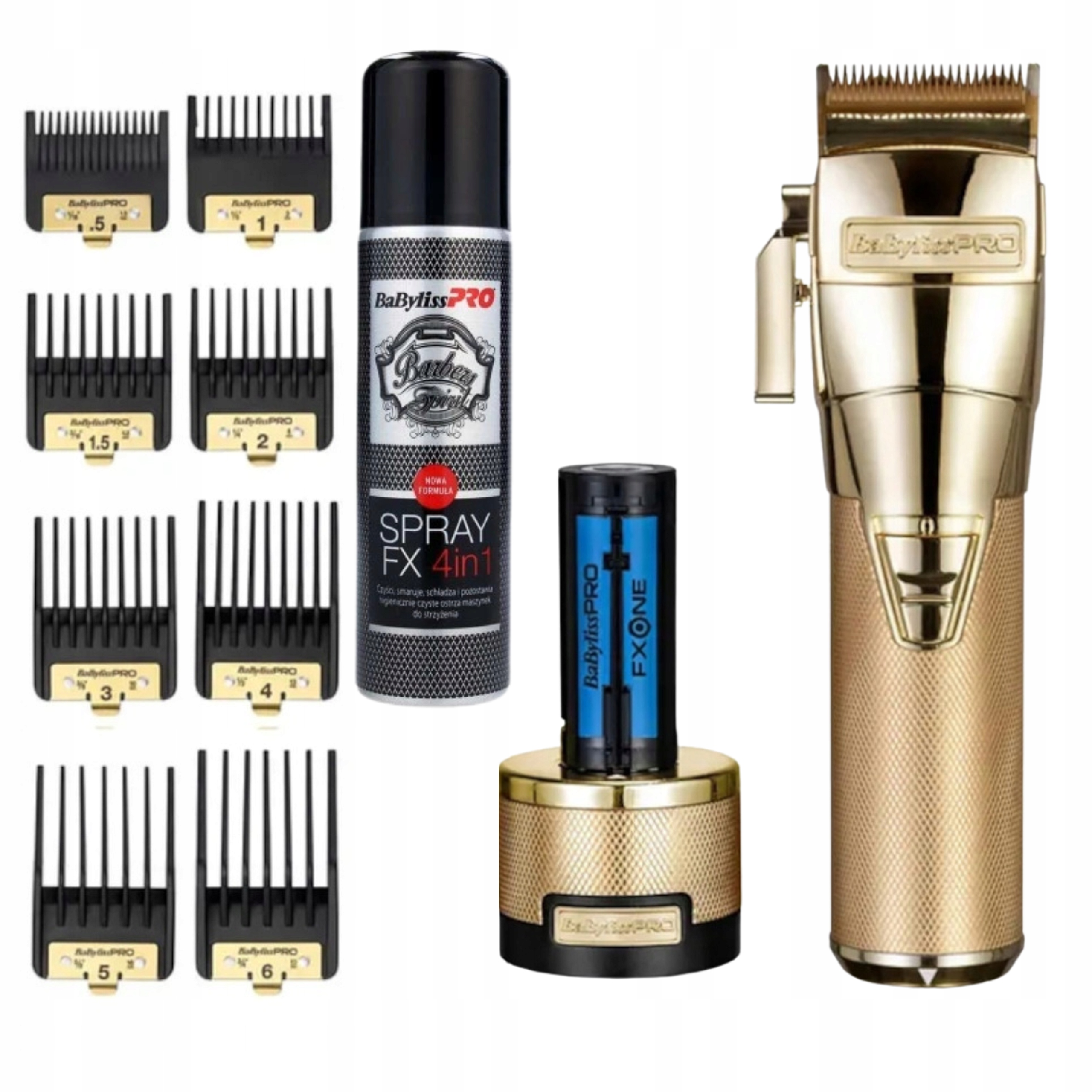 Babyliss Pro Maszynka do Strzyżenia włosów Fxone Gold FX899G Cyfrowy Silnik