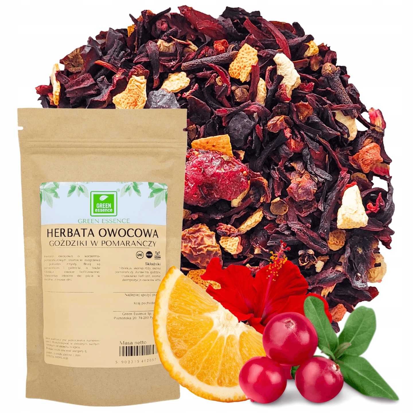 Levně Green Essence Čaj čaj Hřebíček v pomeranči 50 g kořeněná vůně