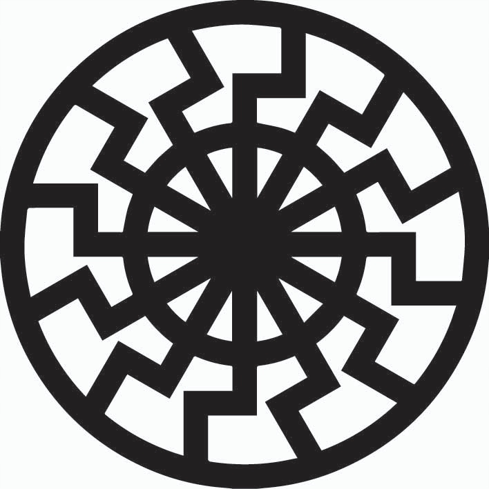 

Naklejka na auto Czarne Słońce Black Sun