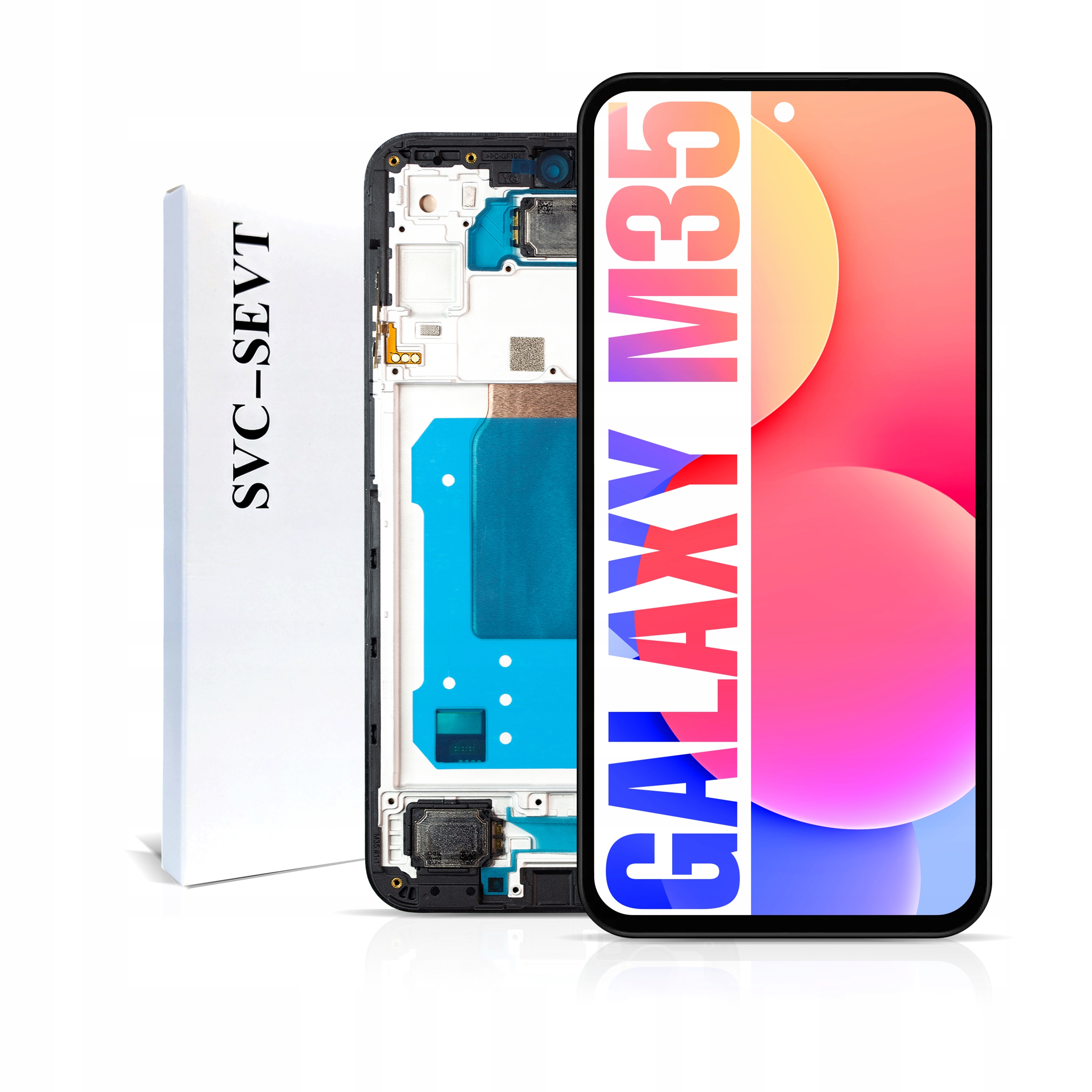 Displej pre Samsung M35 Service Pack Rámček Matice Oled Originál Zila