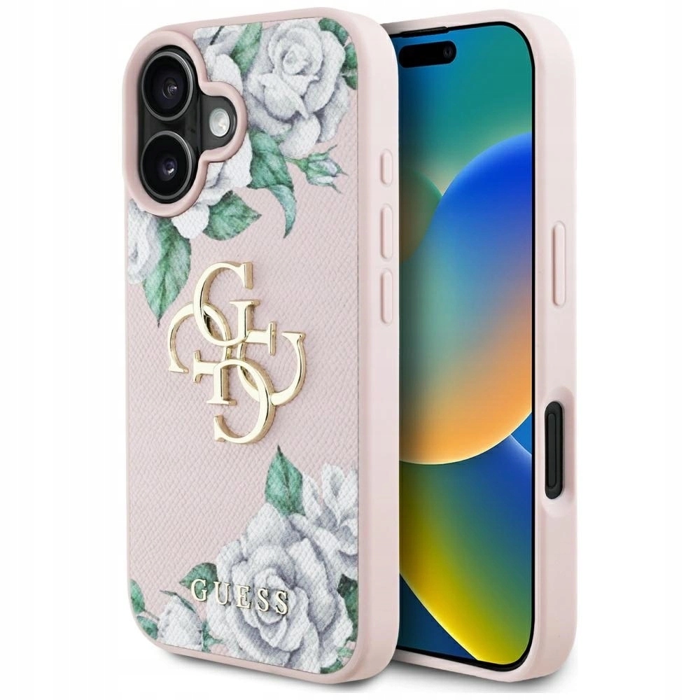 Pouzdro pro iPhone 16 Guess růžové