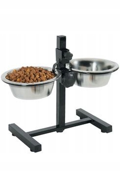 Levně Miska nerez stojan nastavitelný+2 misky pes 0,7l Zolux