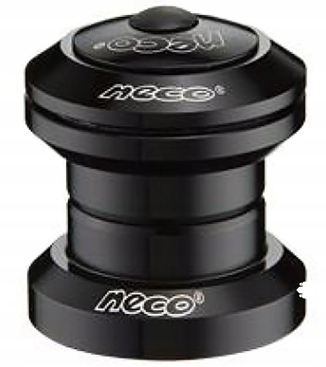 Stery Neco Ahead 1 1/8" Łożyska Maszynowe Cnc Czarny Połysk