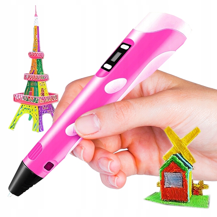 DŁUGOPIS 3D DLA DZIECI 3D PEN PRO DRUKARKA WKŁADY PLA 110 METRÓW ZESTAW XXL Rodzaj długopis 3D