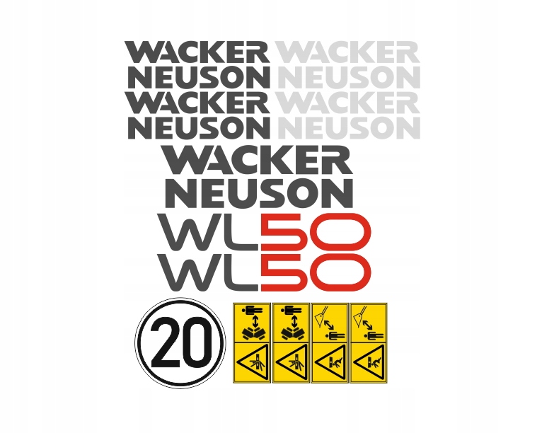 Samolepky samolepka Wacker Neuson WL50