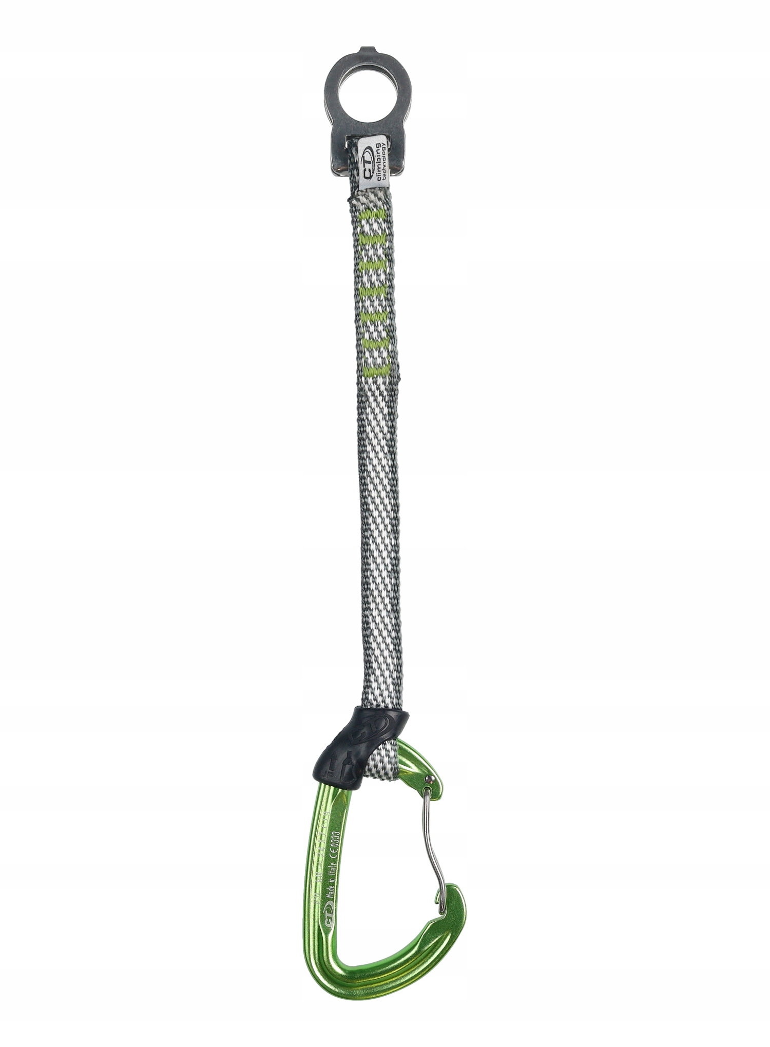 Ekspres do śrub lodowych Climbing Technology Ice Hook 22 cm - green