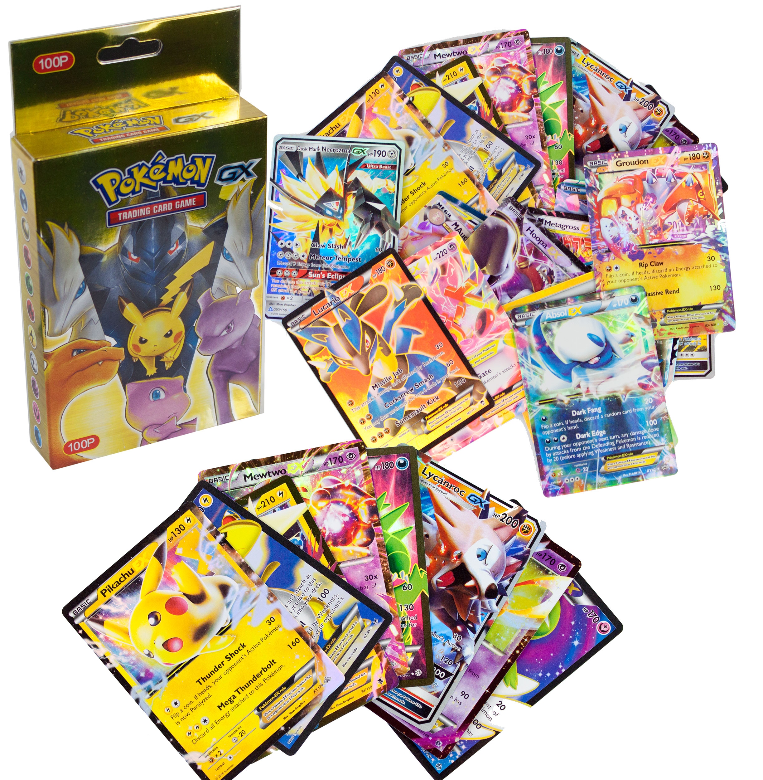 

Karty Pokemon Gx Kolekcjonerskie Zestaw 100 szt