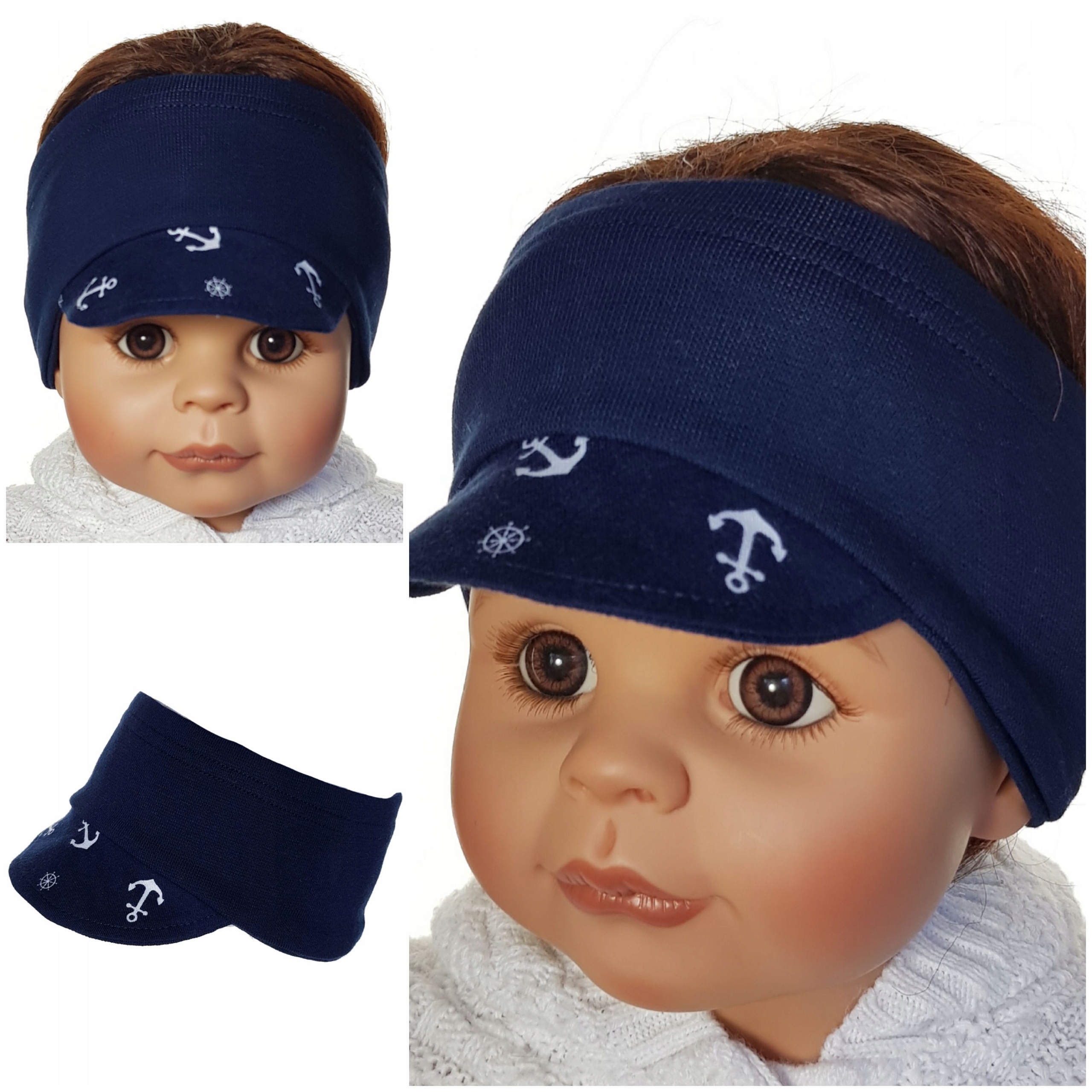 OPASKA Z DASZKIEM WYPROFILOWANA NA USZY CHŁOPIĘCA CHŁOPIEC 3-12MC 11 KOLOR