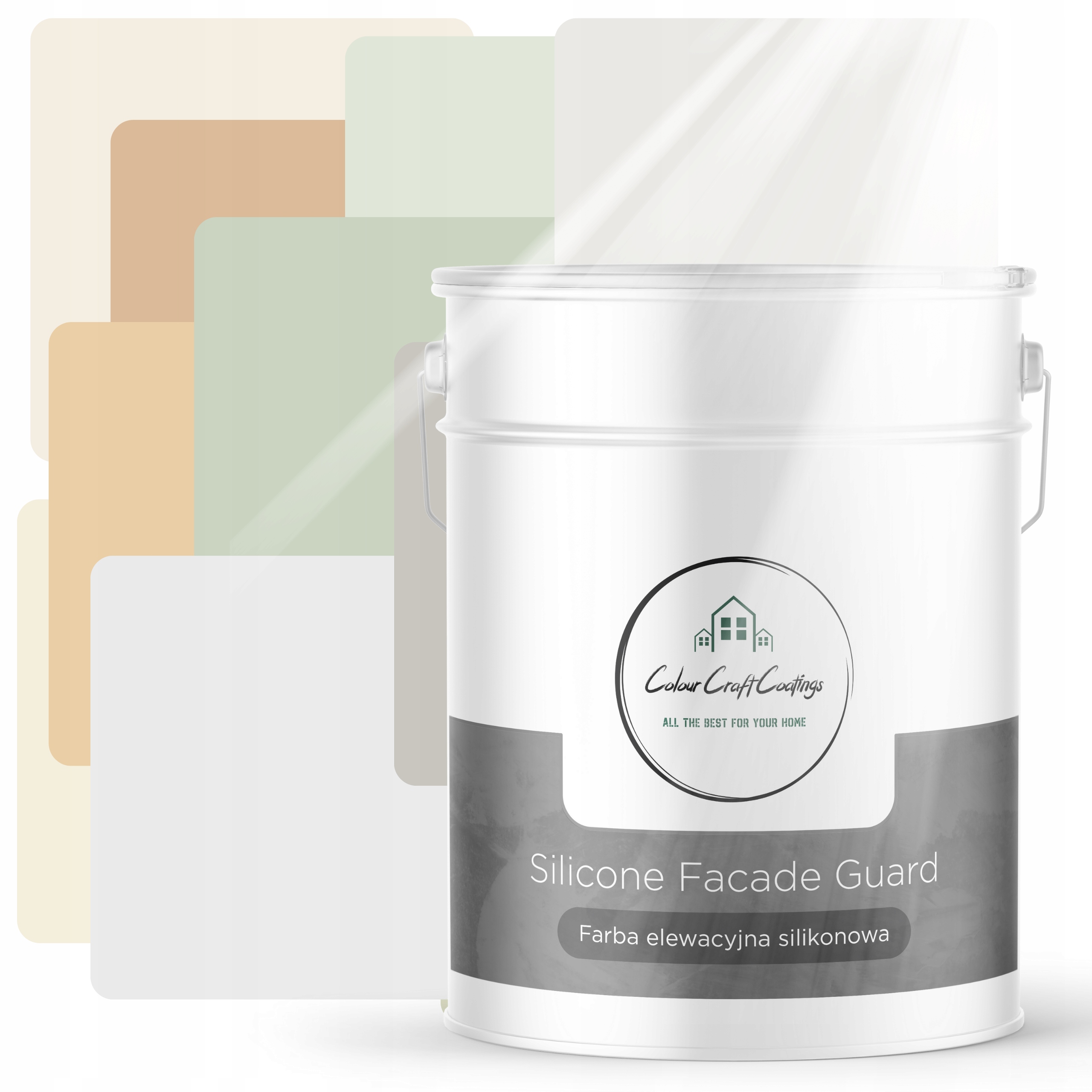 Fasádna Farba Silikónová Vonkajšia 16 Farieb Výber 10 L