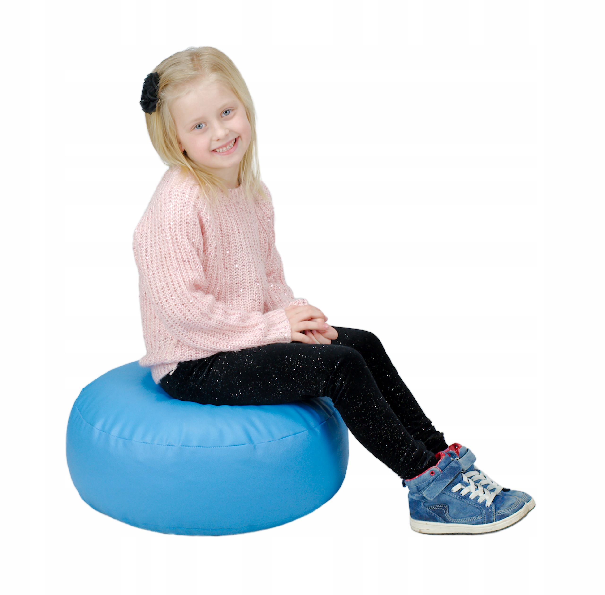 

Okrągły Puf Roller 50x18, Drops Z Ekoskóry,