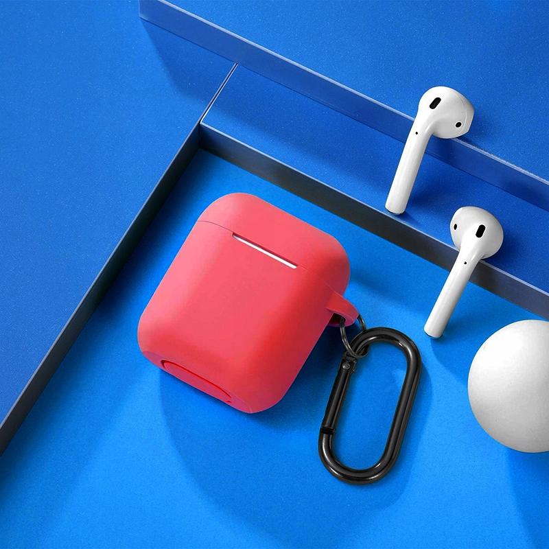 CIENKIE SILIKONOWE ETUI DO AIRPODS 1 I 2 GENERACJI CZERWONE Kod producenta POK022102