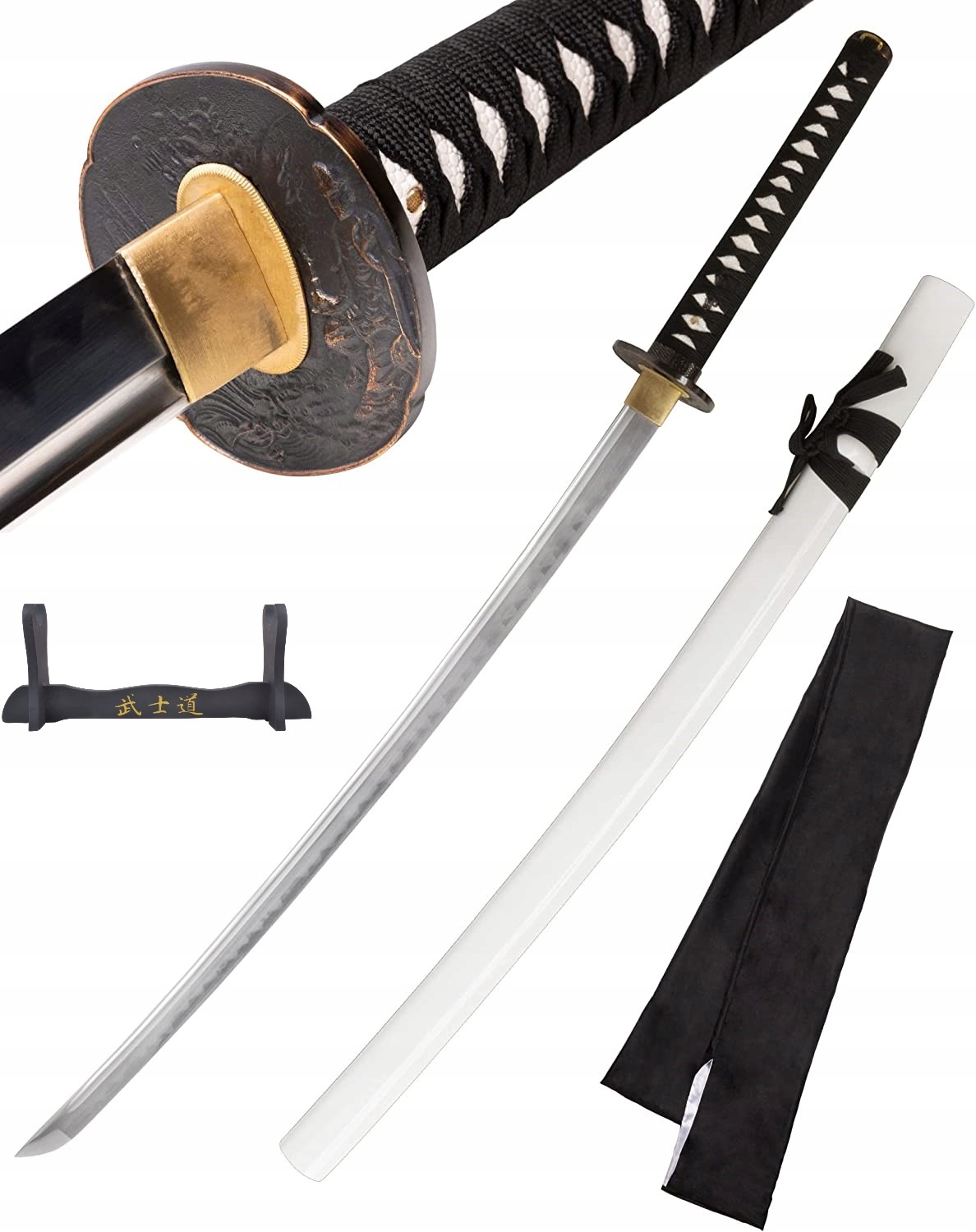 Tréningová Katana Meč Samuraja Oceľ Stojan SW-9254 Darček pre chlapa