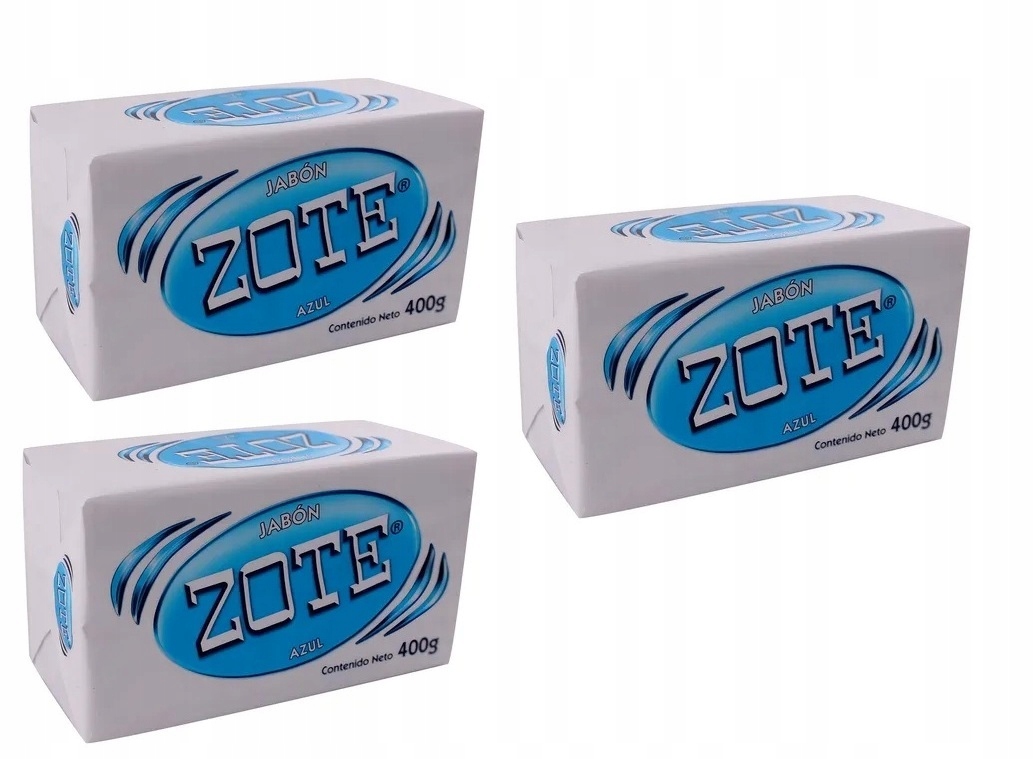Levně Cult Mexican soap Zote Soap Blue 3x 400g with brightener
