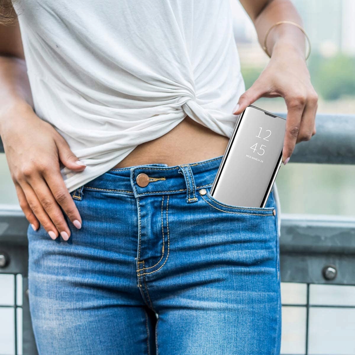 ETUI FLIP COVER DO XIAOMI REDMI NOTE 8 PRO +SZKŁO Kolor czarny