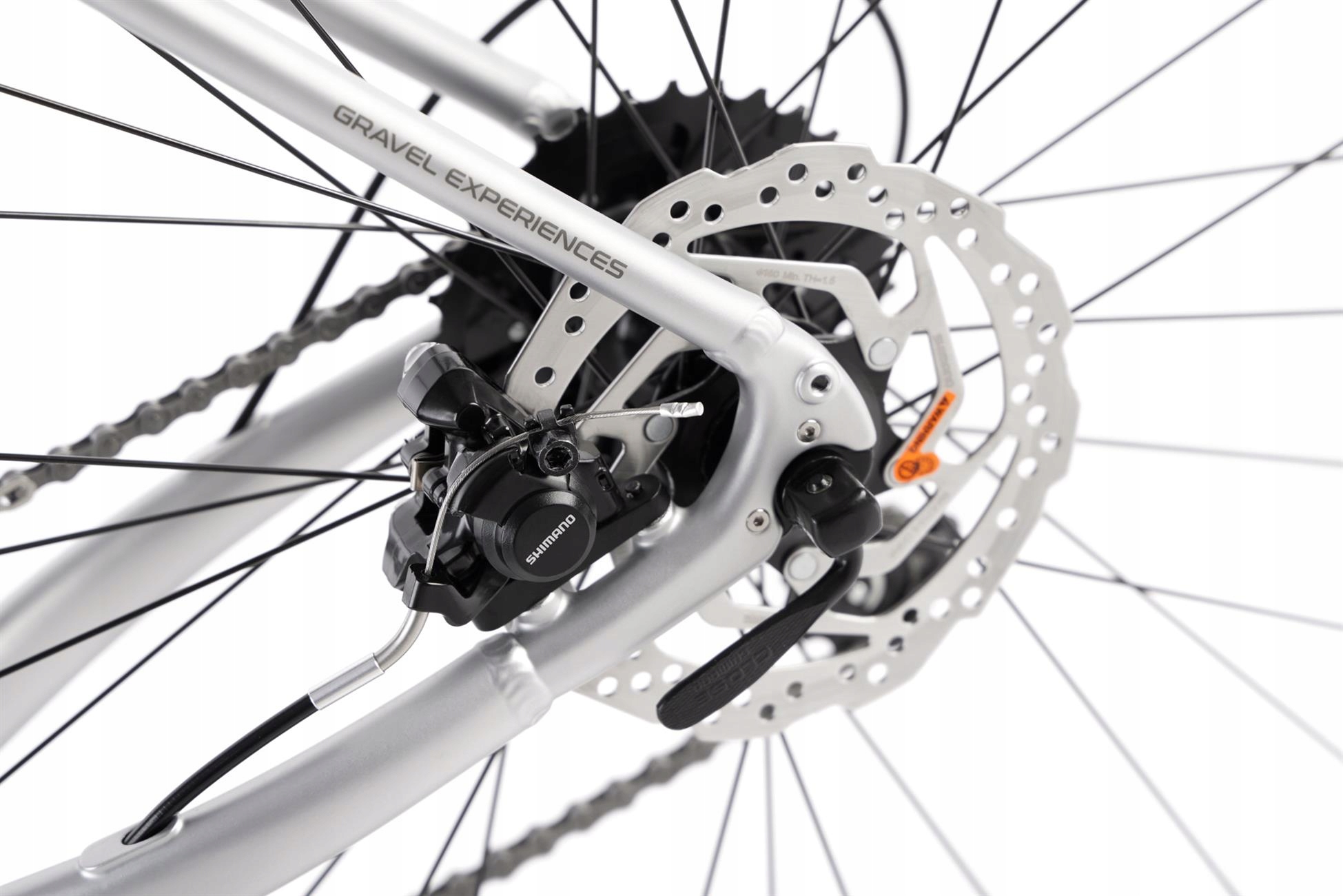 28540378-B - 54 M Rower ROMET Aspre 1 srebrno-czerwony Korba dwurzędowa