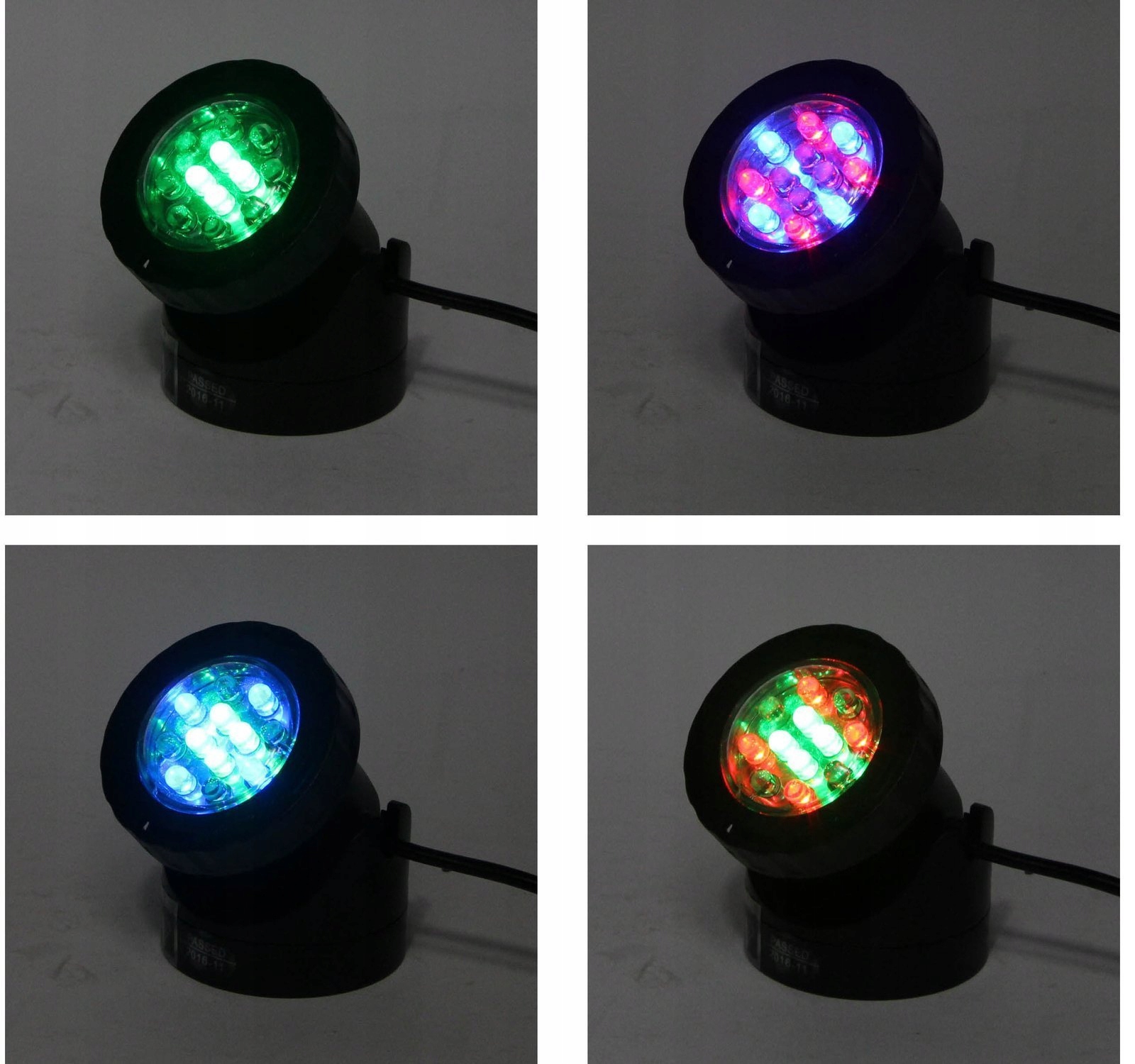 LAMPA LED 1,5W RGB OŚWIETLENIE PODWODNE DO OCZKA BASENU Barwa światła wielokolorowy