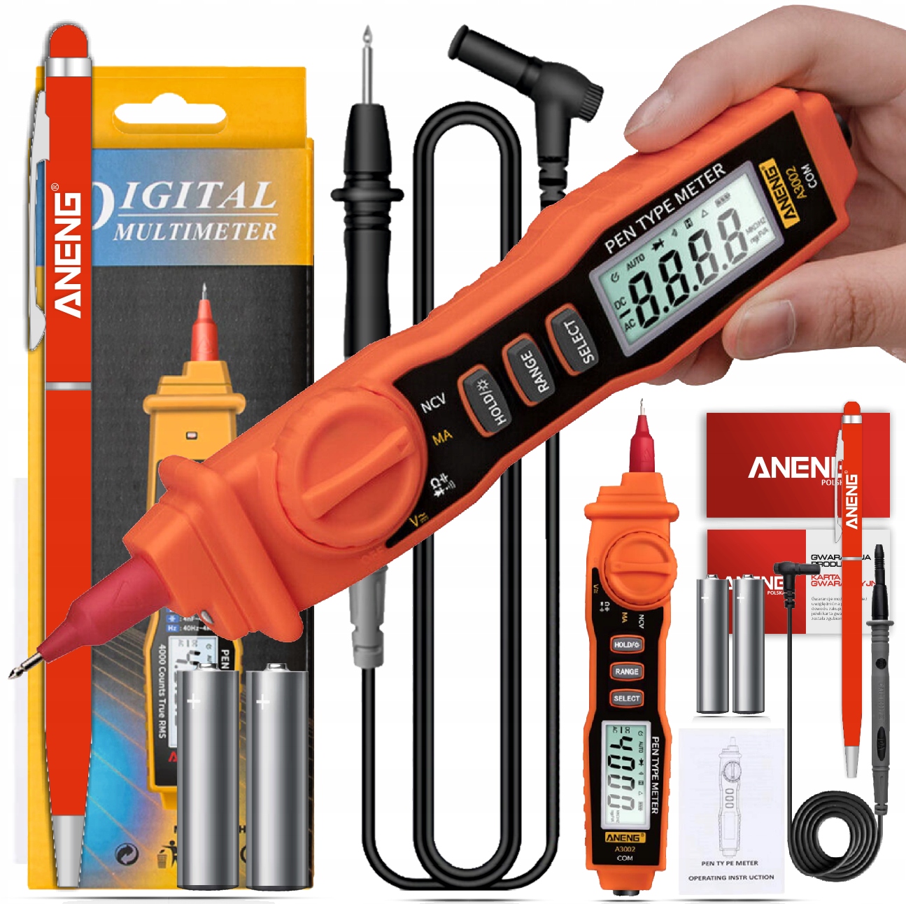

Multimetr Pen Aneng A3002P Miernik Latarka
