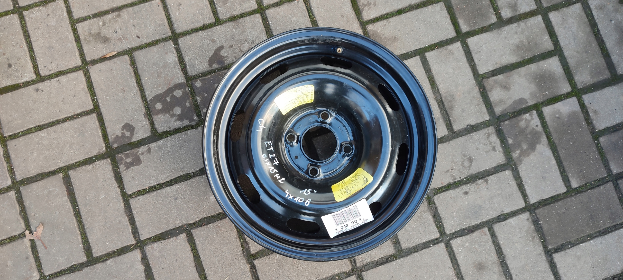 disk 4x108 6Jx15 ET27 Citroen Peugeot