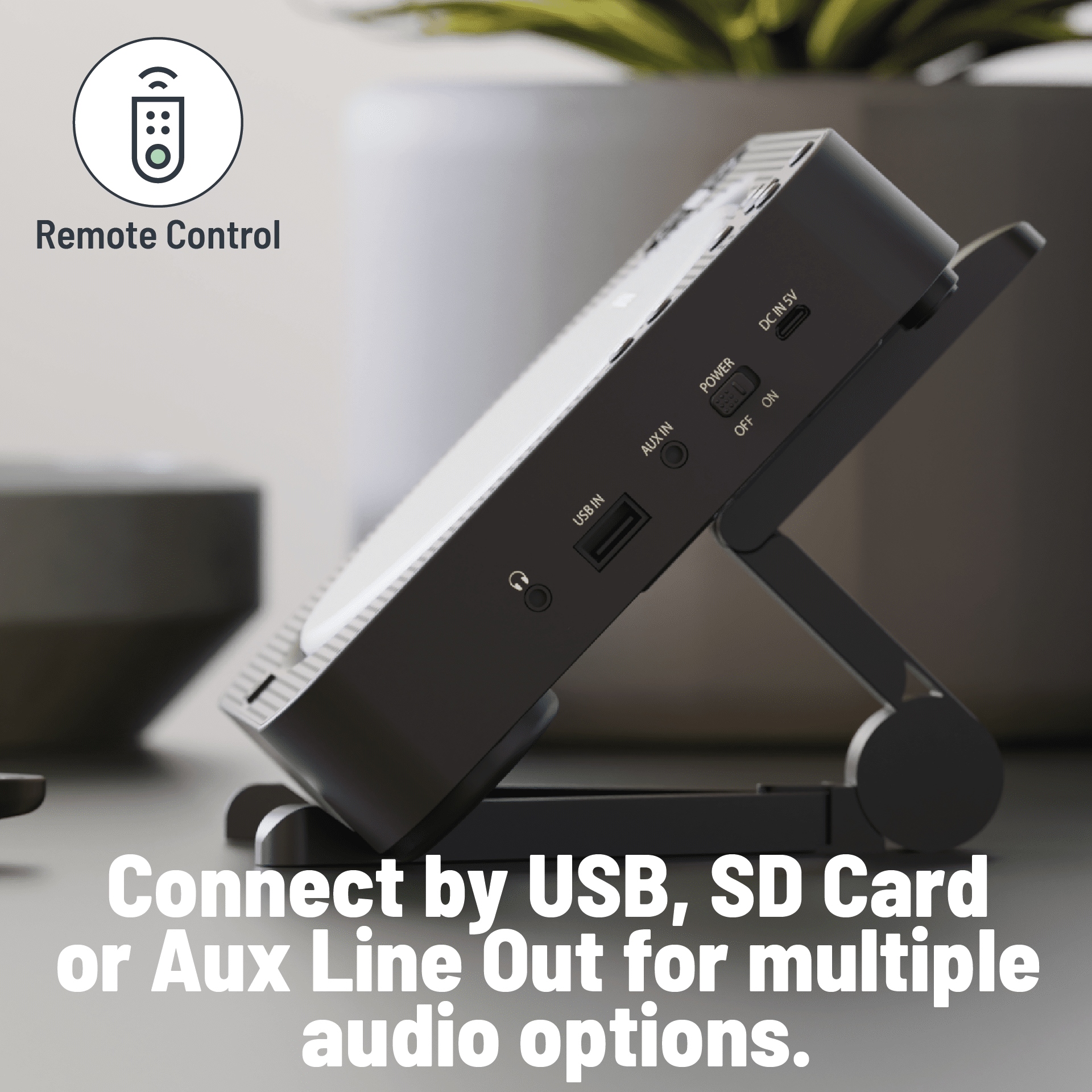 PRZENOŚNY ODTWARZACZ CD FM BLUETOOTH OAKCASTLE Model CD-150