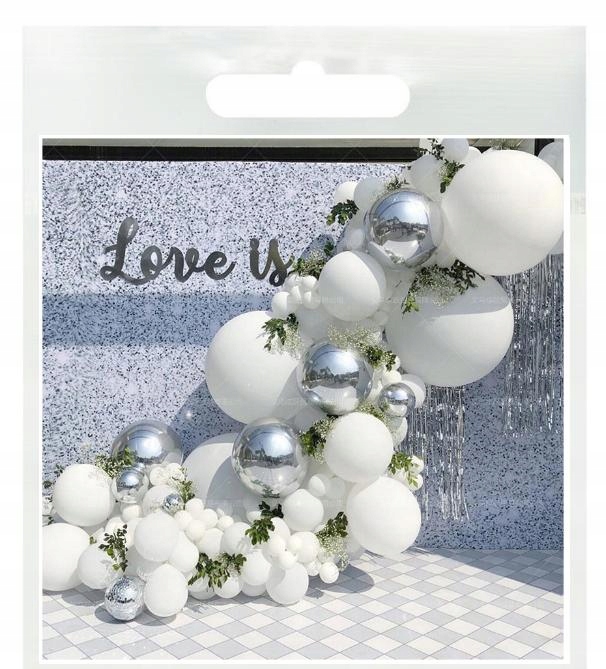 

Girlanda balonowa w delikatnych kolorach Kule G27