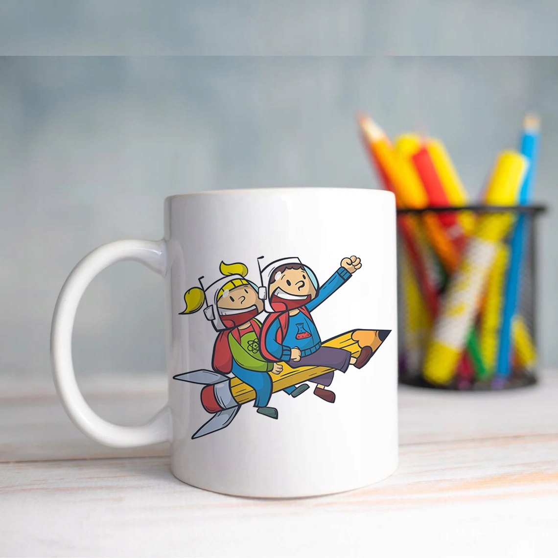 KUBEK Ślubowanie PIERWSZOKLASISTY Prezent Wzory Pojemność 330 ml