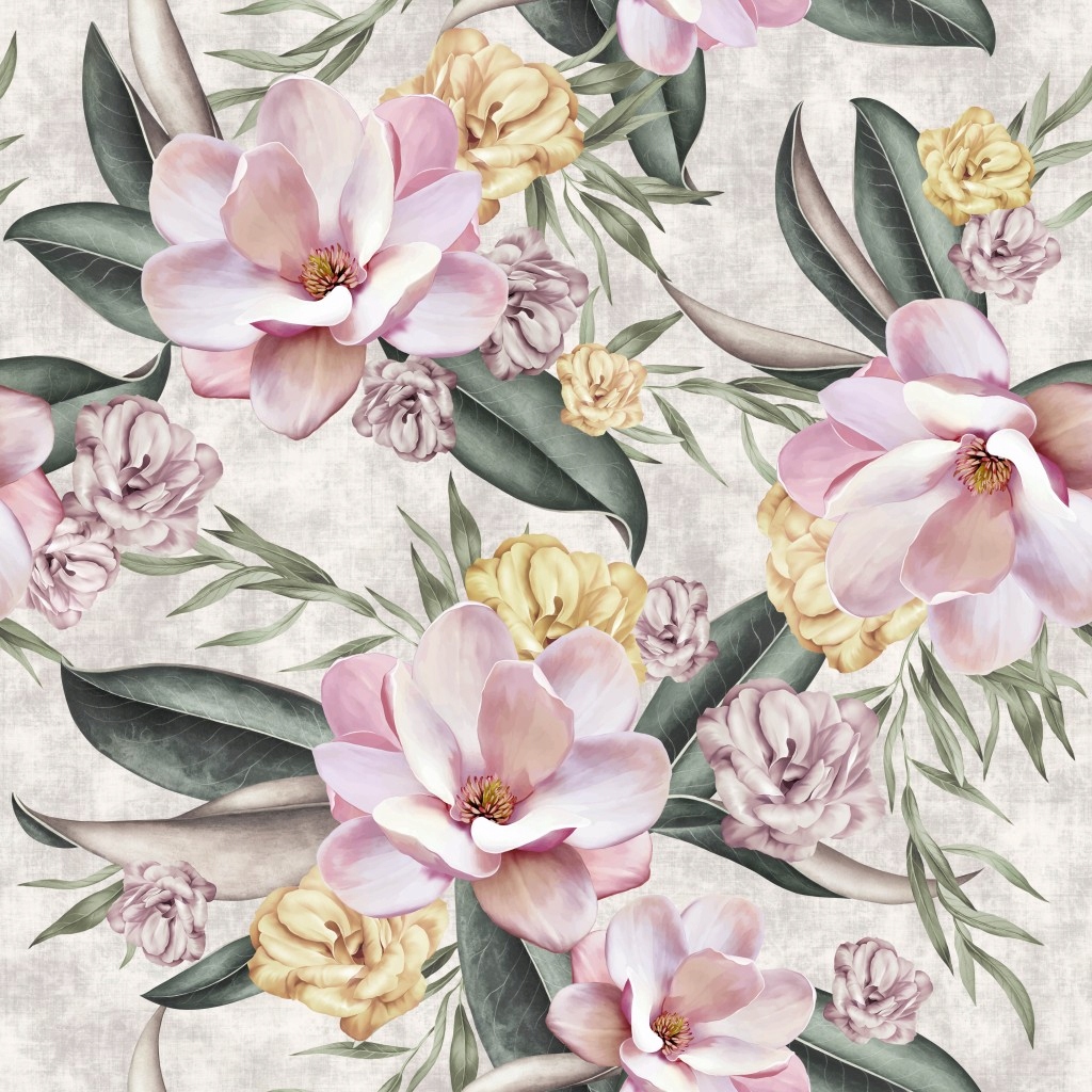 

Tkanina DX 03 Magnolia Róż Beż Obiciowa Zasłonowa