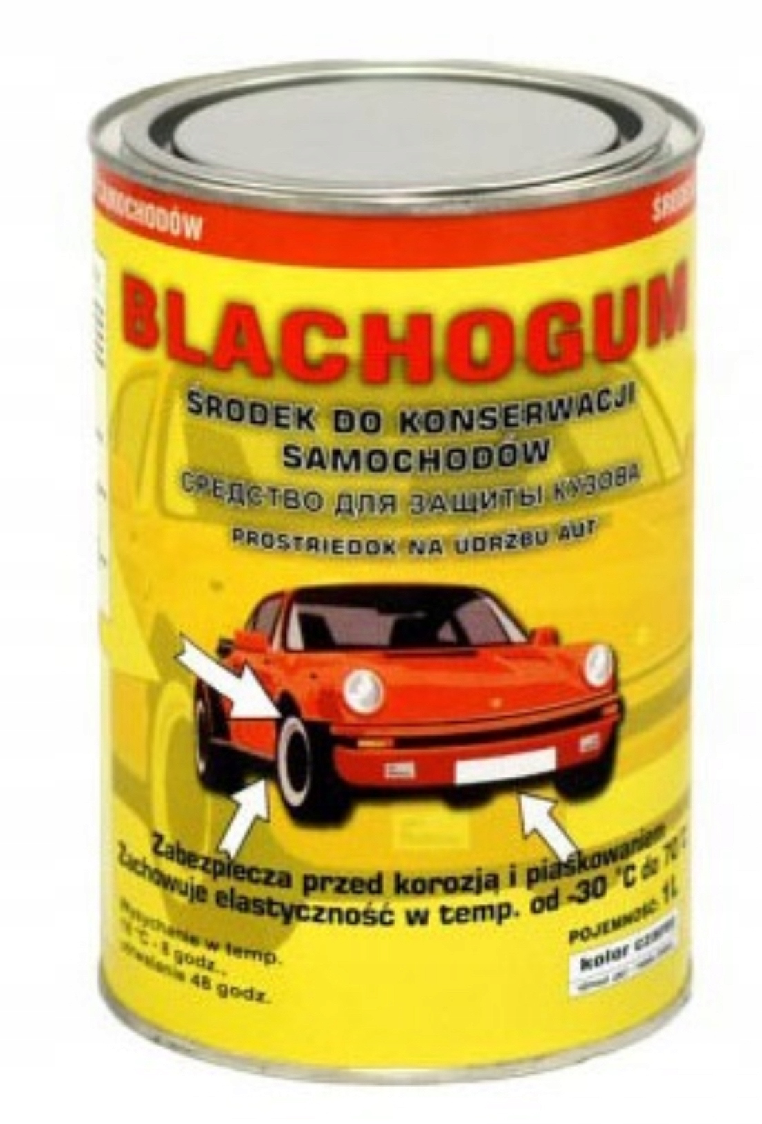 Środek do konserwacji samochodów Czarny Blachogum 1L