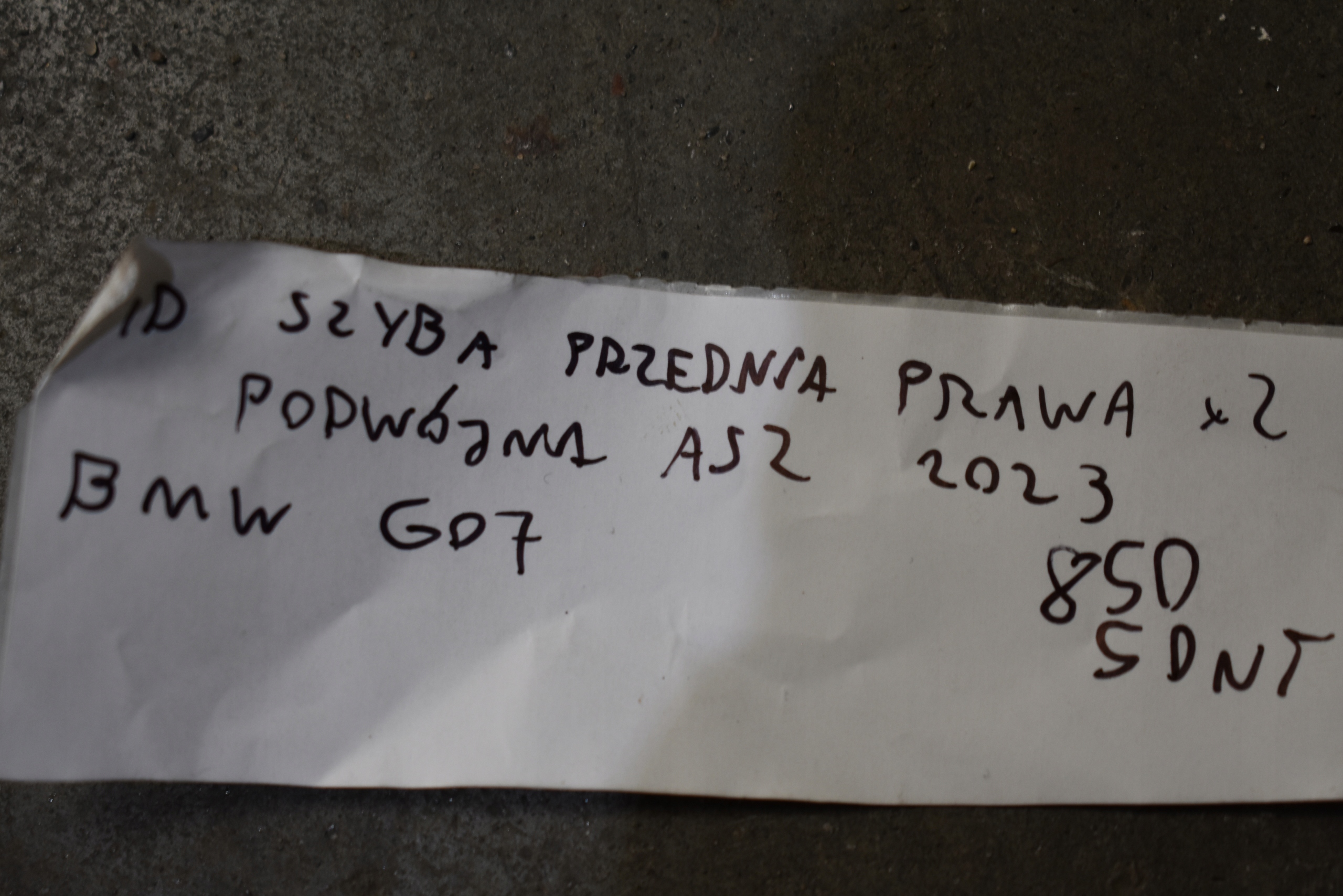 IDEALNA window front front right door PODWOJNA X2 AS2 2023 BMW G07 1