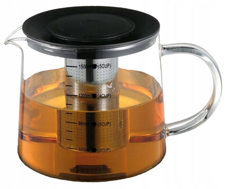 

Dzbanek z zaparzaczem do herbat kaw 1500ML szklany