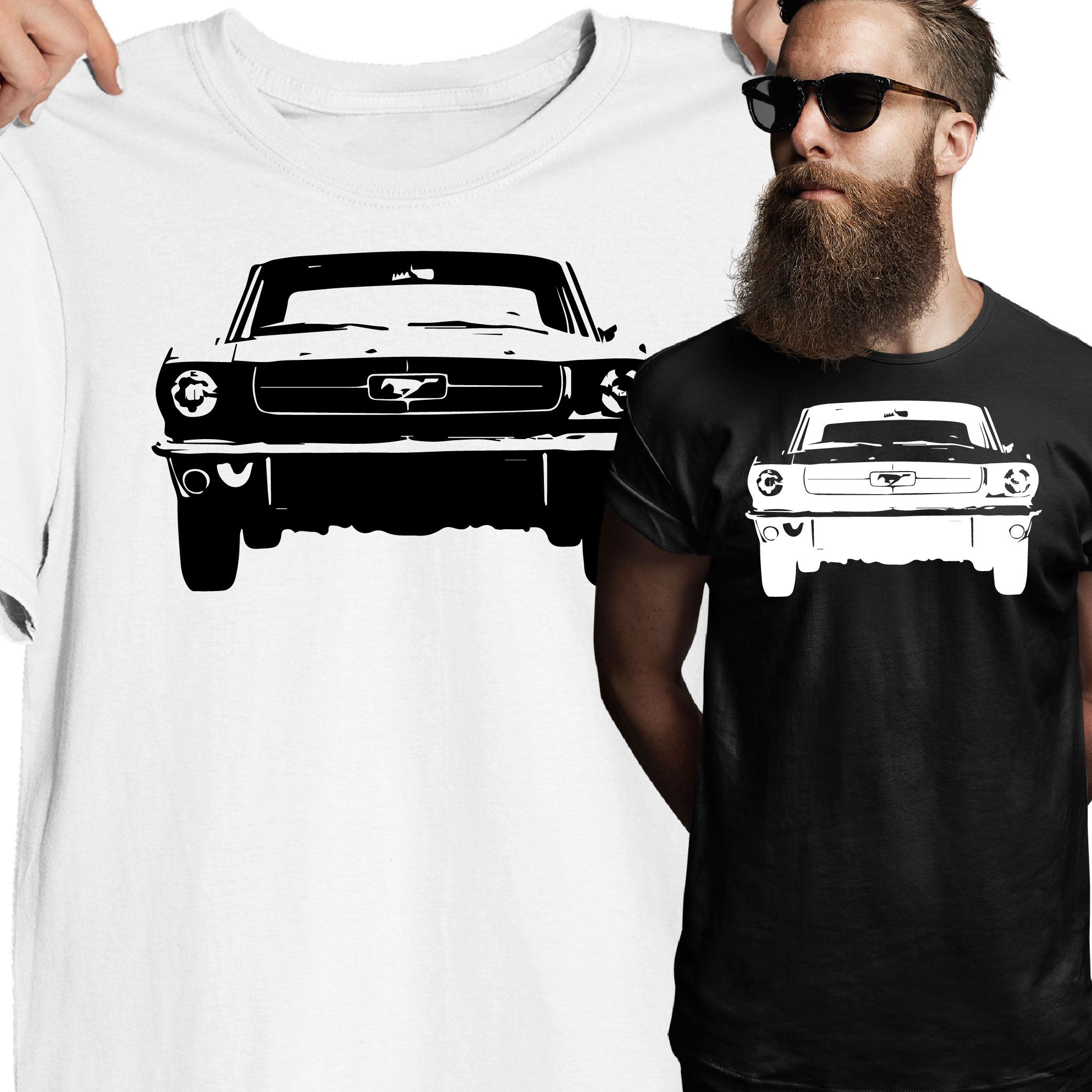 

T-shirt Old Mustang Ford V8 Muslce Car Shelby