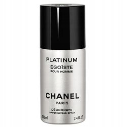 Chanel Platinum Egoiste Deodorant Pro Muže 100 ML Sprej Stříbrný Perf