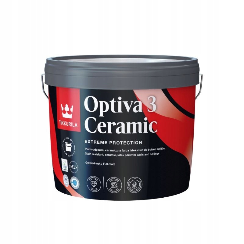 Barva Tikkurila Optiva Ceramic 3 Matt 2,7L Bílá