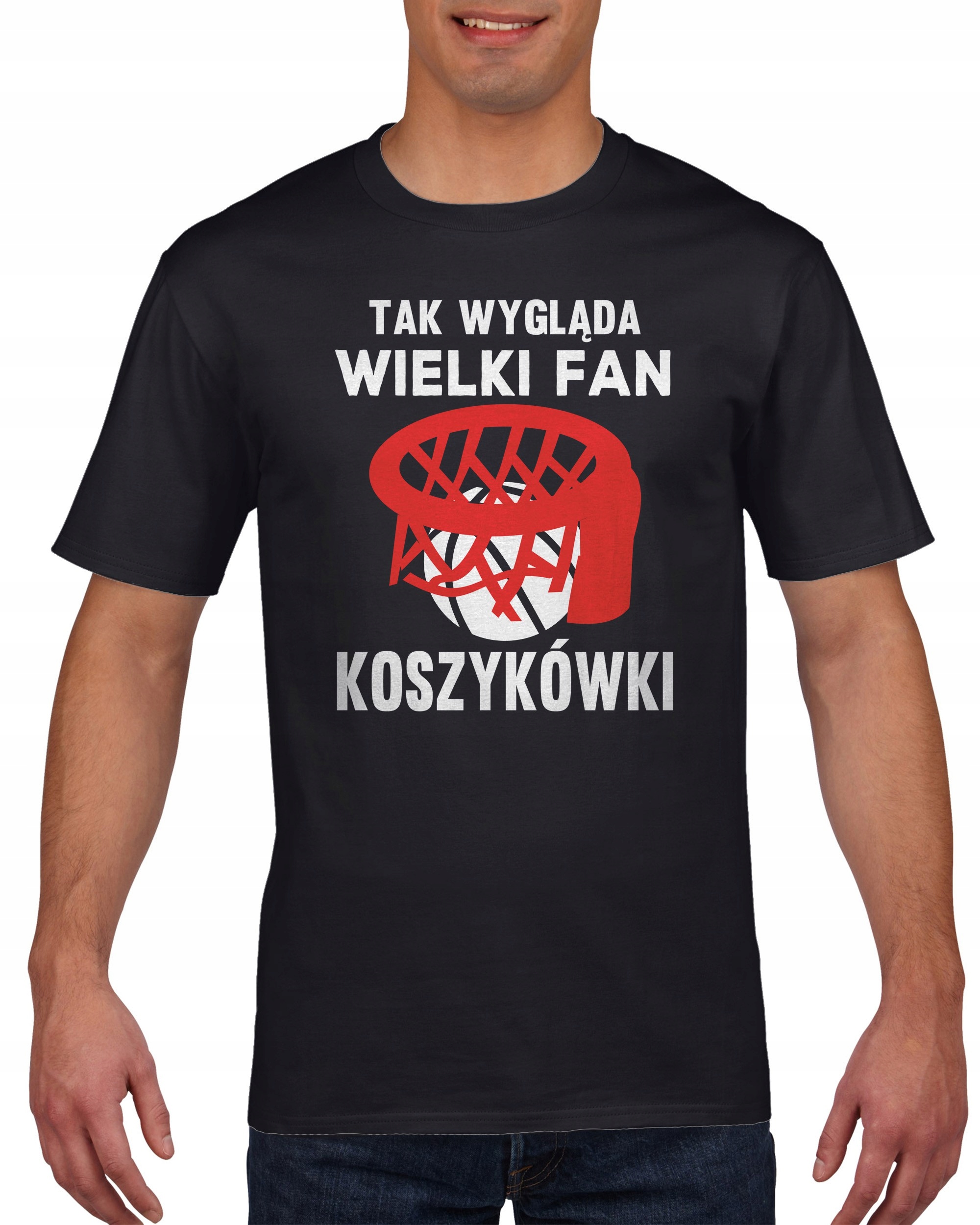 

Koszulka męska Tak wygląda wielki fan koszykówki S