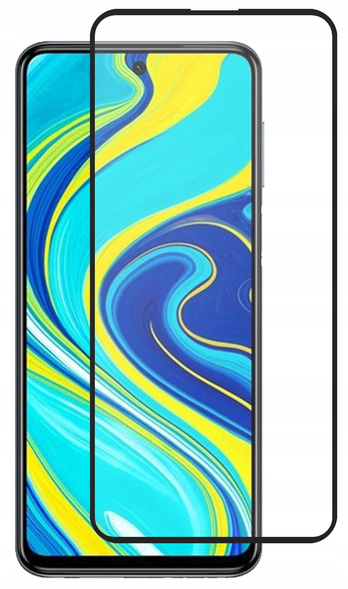 

Szkło 9H Czarne do Xiaomi Redmi Note 9s 9 Pro