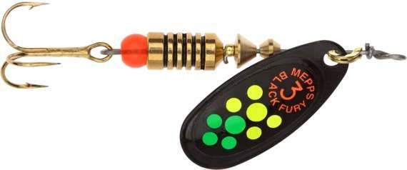 

Mepps Black Fury czarny/HotFireTiger 3/6,5g