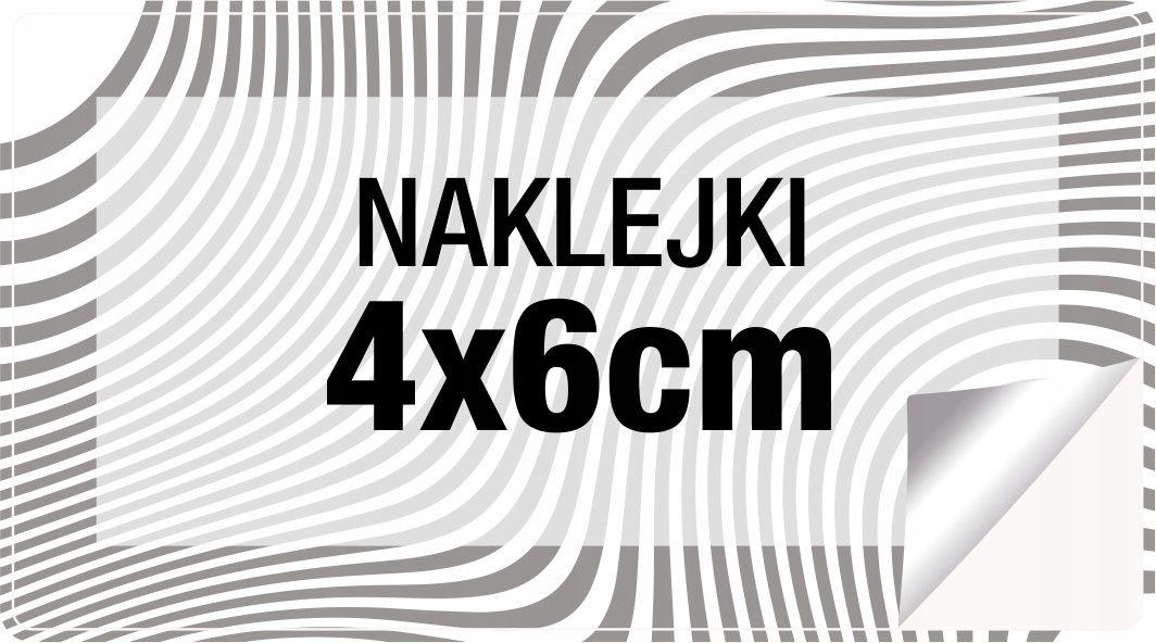 

Naklejki Etykiety z własnym Logo prostokąt 4x6cm