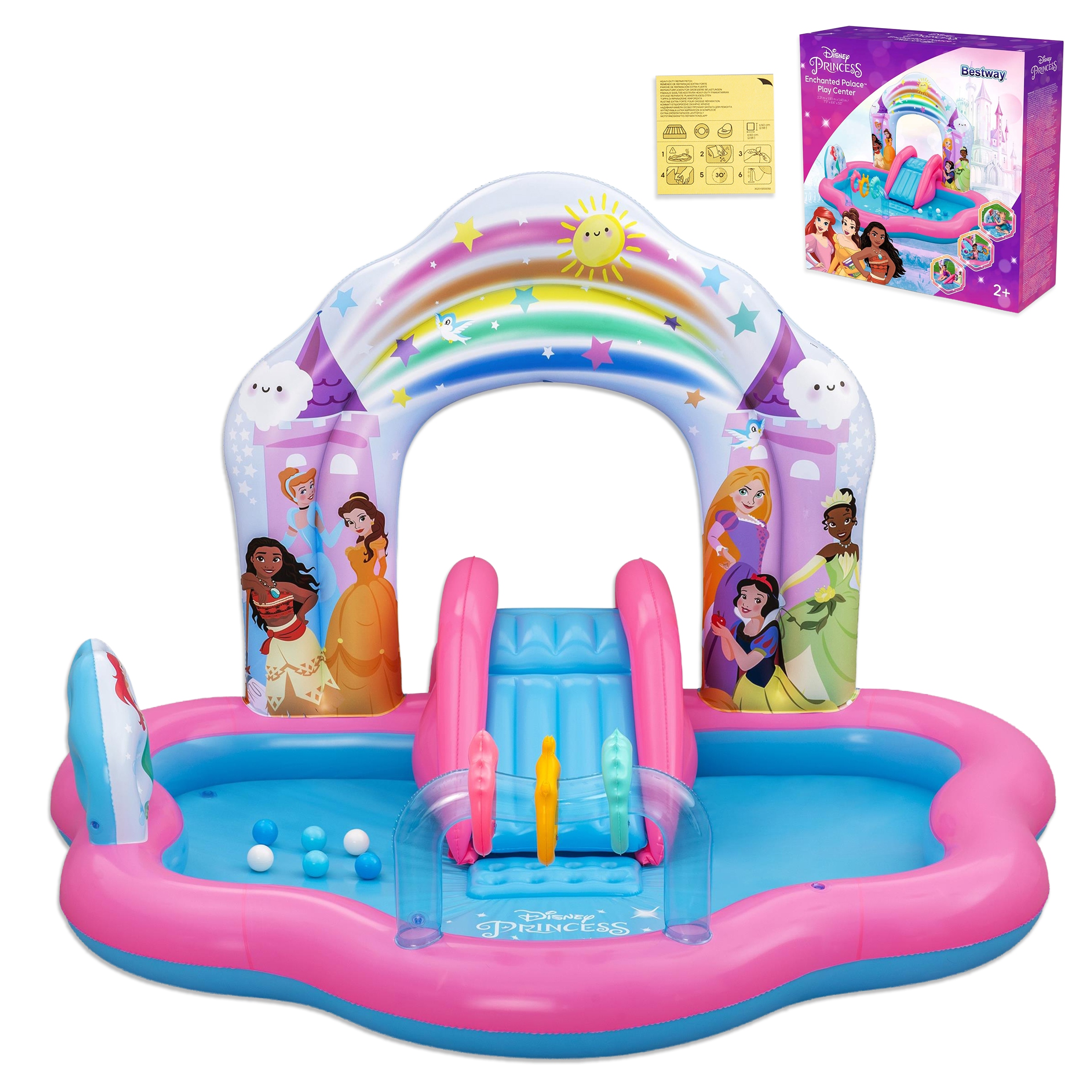 Nafukovacie vodné ihrisko pre deti 2 roky Disney Princess Bestway 9103Y