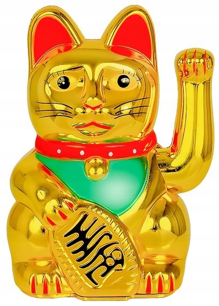 

Japoński Kot Maneki-Neko Chiński Szczęścia 18cm