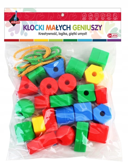 

Klocki edukacyjne geometryczne 22el 112527 Askato