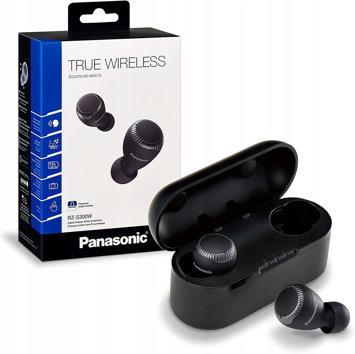 Bezdrátová sluchátka do uší Panasonic RZ-S300W, Bt, 30h