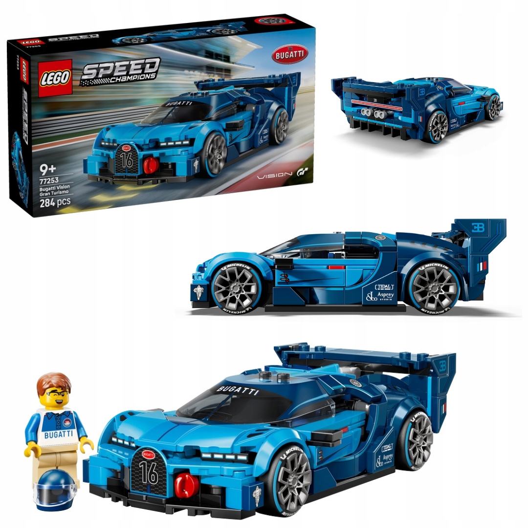 Lego Speed Champions Hyper sportovní vůz Bugatti Vision Gt Auto 77253