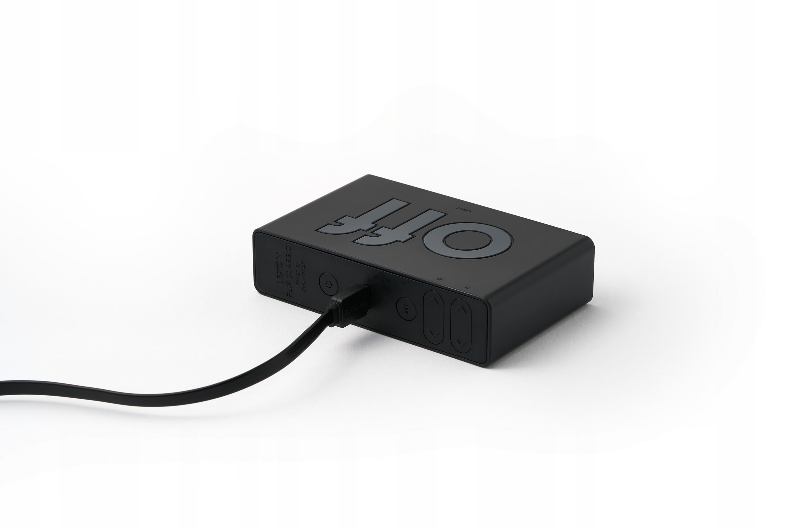 Lexon Design Flip Classic Alarm Clock Dark Grey Marka inna