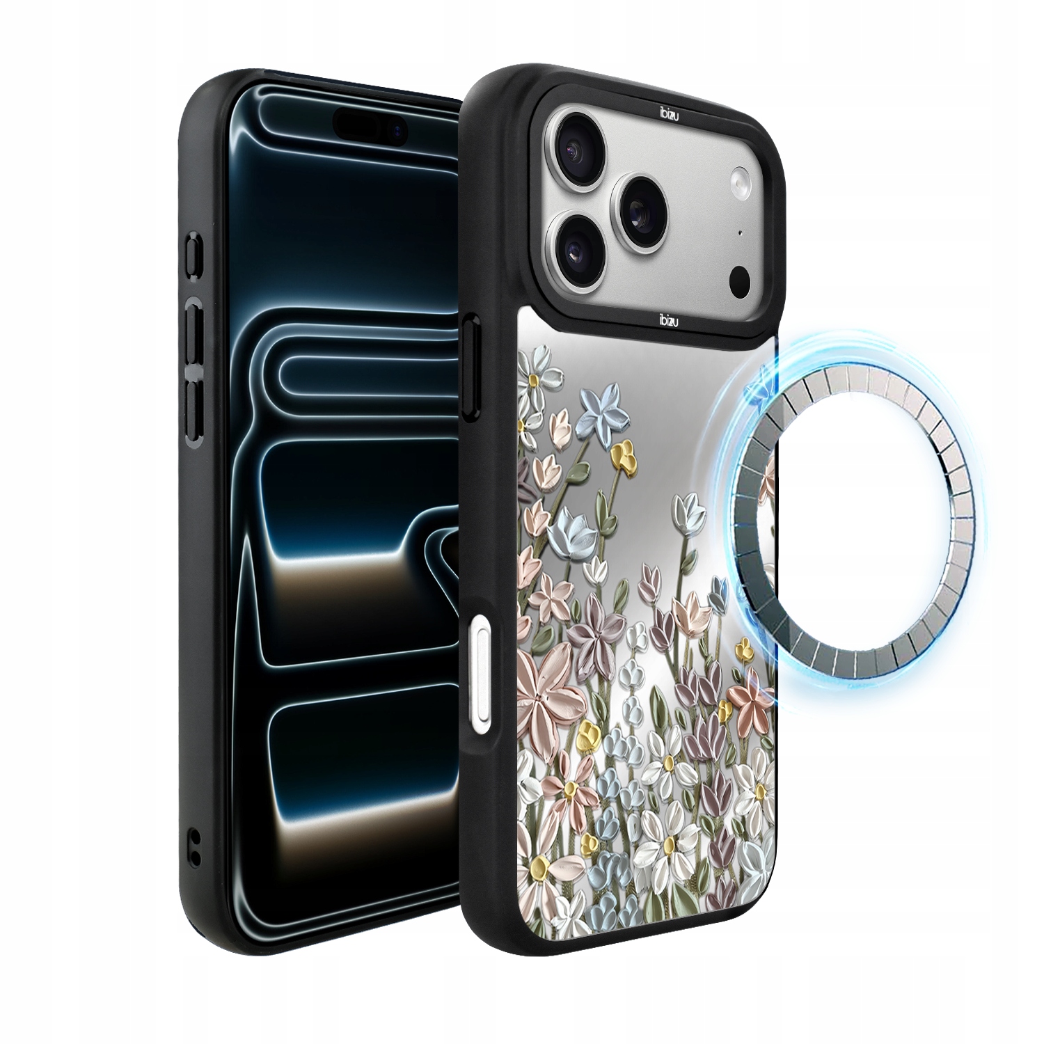 Pouzdro pro iPhone 17 Pro Max Ibizu DropGuard Matt s MagSafe, Jarní louka