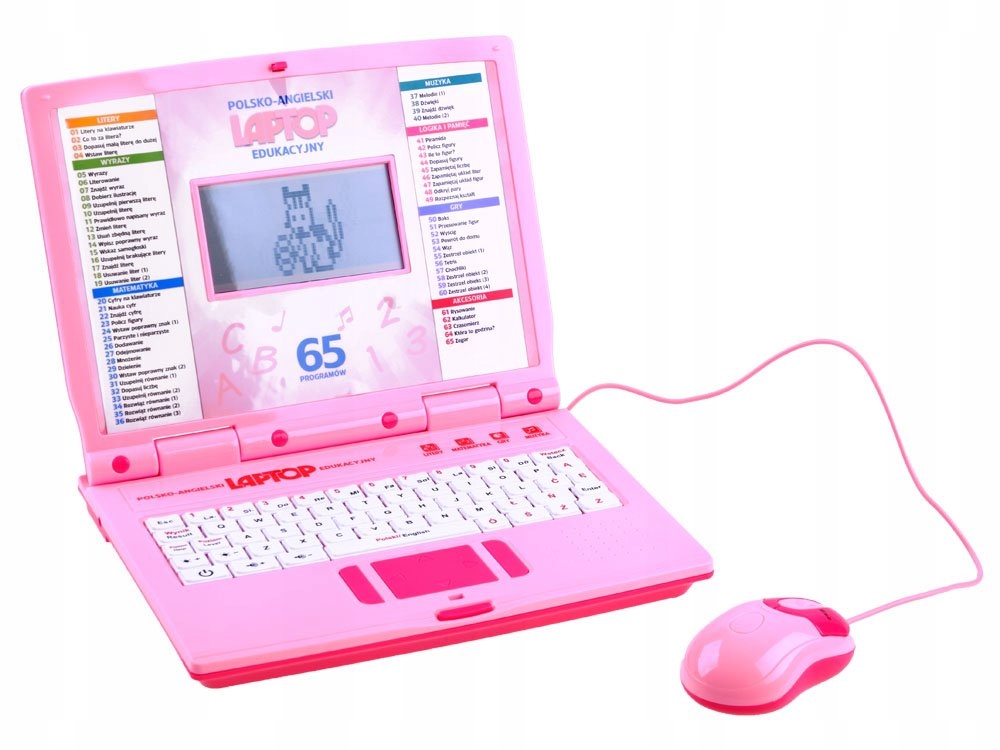 Edukacinis nešiojamas kompiuteris lenkų ir anglų kalbomis, 65 funkcijos ZA3321 Gamintojo kodas ZA3321