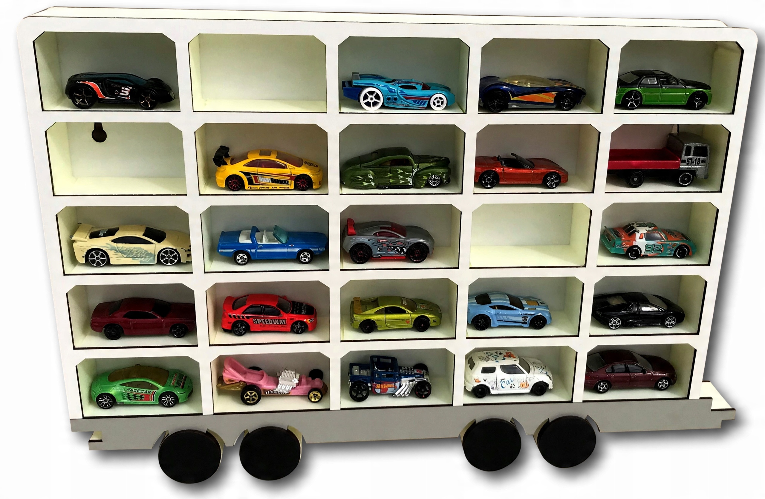 

Półka przyczepa do tira na 25 autek Hot Wheels