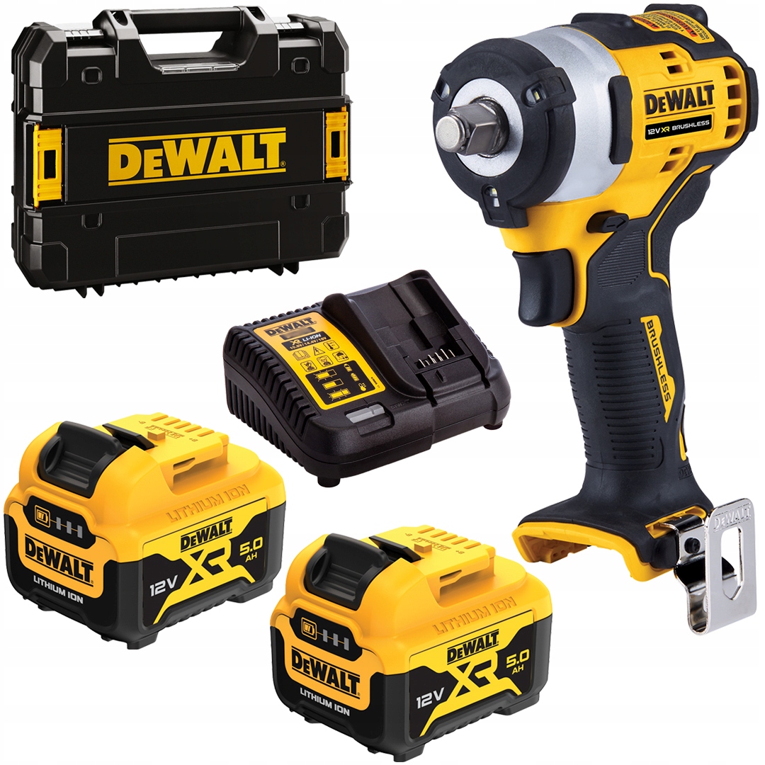 Klucz udarowy 12V 340Nm 1/2' 2x5Ah DeWALT DCF901P2